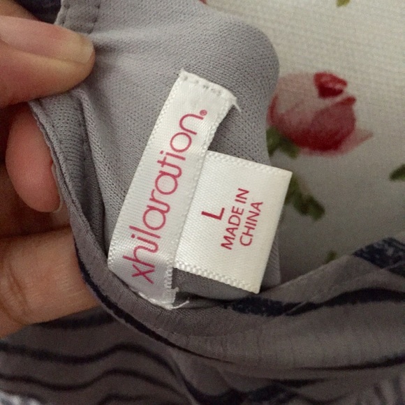 Grey and Navy Xhilaration Dress - Picture 6 of 8